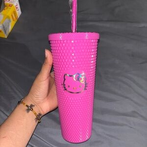 Hello Kitty Pink Tumbler with Straw